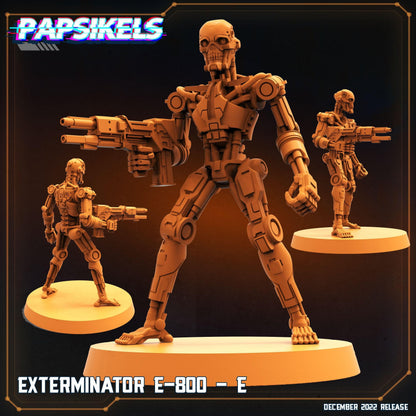 3D Printed Papsikels Cyberpunk Exterminator E-800 Set - 28mm 32mm
