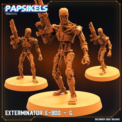 3D Printed Papsikels Cyberpunk Exterminator E-800 Set - 28mm 32mm