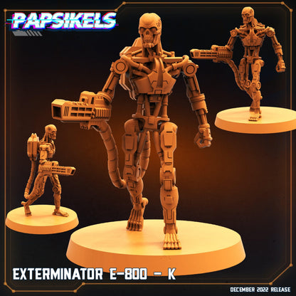 3D Printed Papsikels Cyberpunk Exterminator E-800 Set - 28mm 32mm