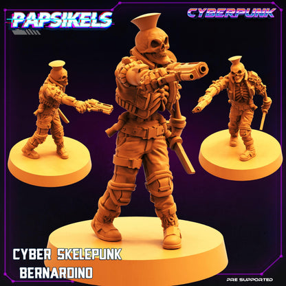 3D Printed Papsikels Cyberpunk Sci-Fi Cyber Skelepunk Set- 28mm 32mm