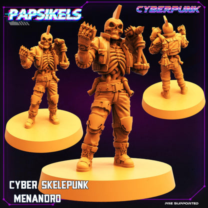 3D Printed Papsikels Cyberpunk Sci-Fi Cyber Skelepunk Set- 28mm 32mm