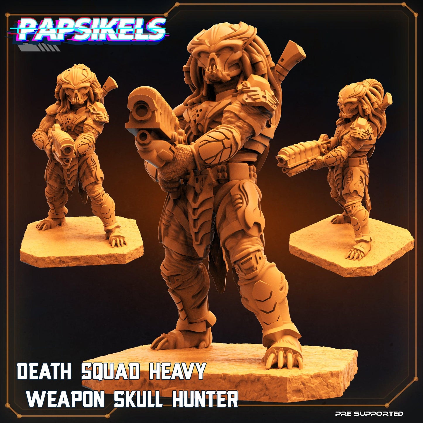 3D Printed Papsikels Cyberpunk Sci-Fi Death Squad Bone Set - 28mm 32mm