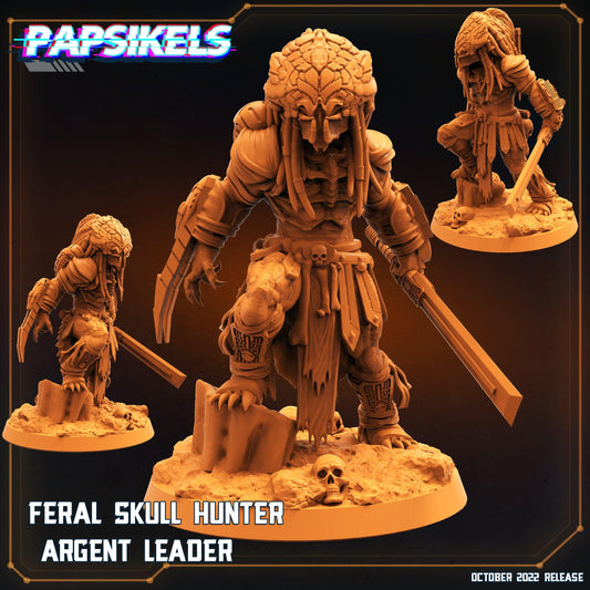 3D Printed Papsikels Cyberpunk Sci-Fi Feral Vixen Skull Hunter Set - 28mm 32mm