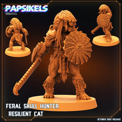 3D Printed Papsikels Cyberpunk Sci-Fi Feral Vixen Skull Hunter Set - 28mm 32mm