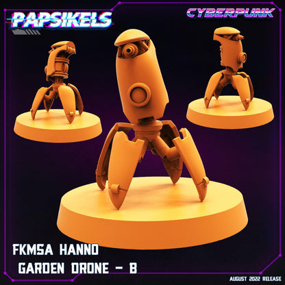 3D Printed Papsikels Cyberpunk Sci-Fi Fkmsa Hanno Drone Set - 28mm 32mm