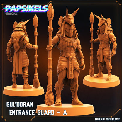 3D Printed Papsikels Cyberpunk Sci-Fi - Guldoran Entrance Guard Set - Star Entrance 28mm 32mm