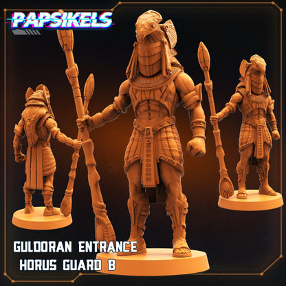 3D Printed Papsikels Cyberpunk Sci-Fi - Guldoran Entrance Guard Set - Star Entrance 28mm 32mm