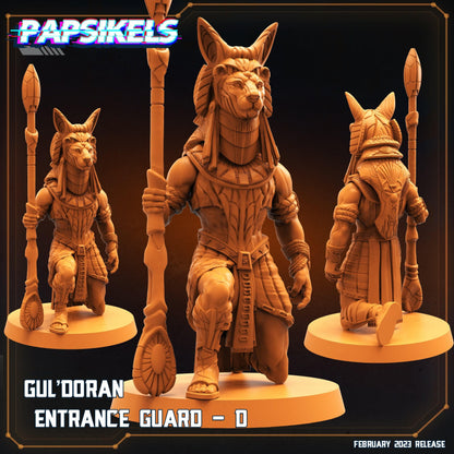 3D Printed Papsikels Cyberpunk Sci-Fi - Guldoran Entrance Guard Set - Star Entrance 28mm 32mm