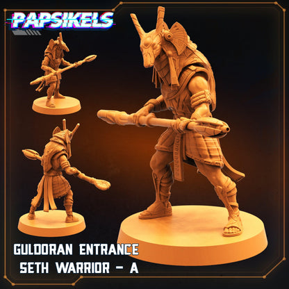 3D Printed Papsikels Cyberpunk Sci-Fi - Guldoran Entrance Warrior Set - Star Entrance 28mm 32mm