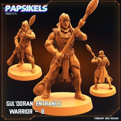 3D Printed Papsikels Cyberpunk Sci-Fi - Guldoran Entrance Warrior Set - Star Entrance 28mm 32mm