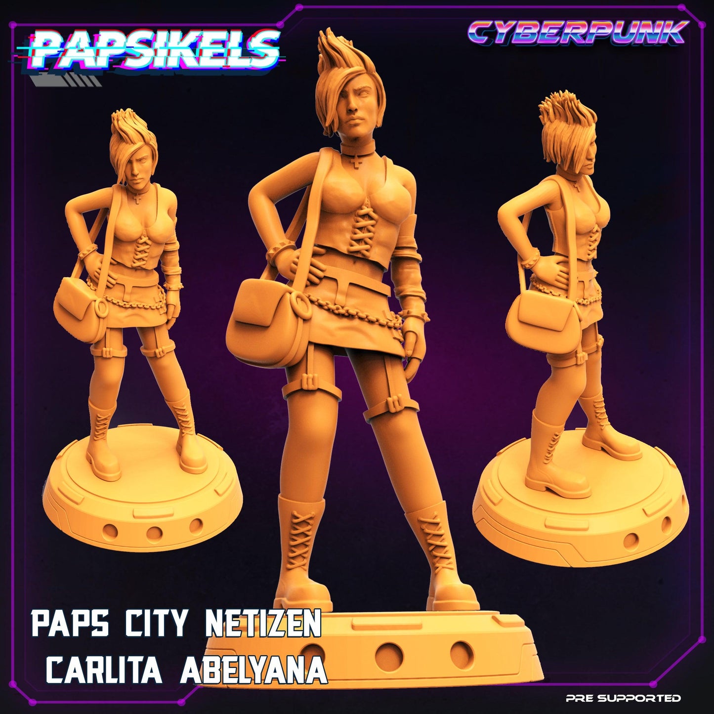 3D Printed Papsikels Cyberpunk Sci-Fi Law Upholders Set - 28mm 32mm