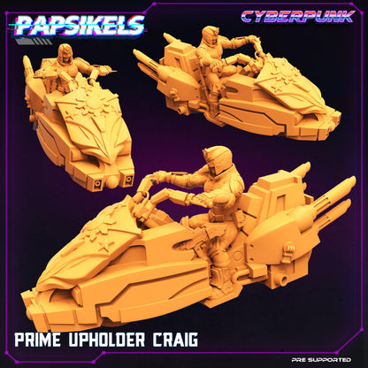 3D Printed Papsikels Cyberpunk Sci-Fi Law Upholders Set - 28mm 32mm