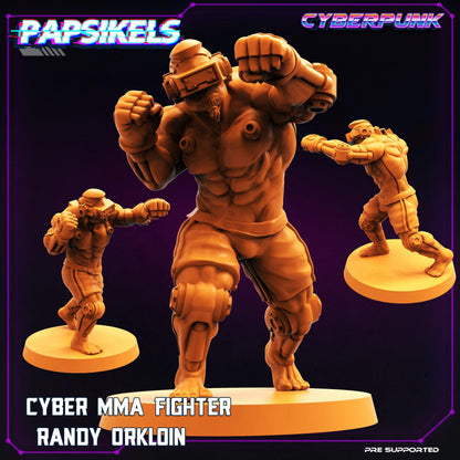 3D Printed Papsikels Cyberpunk Sci-Fi Mma Boxer Fighter Set - 28mm 32mm