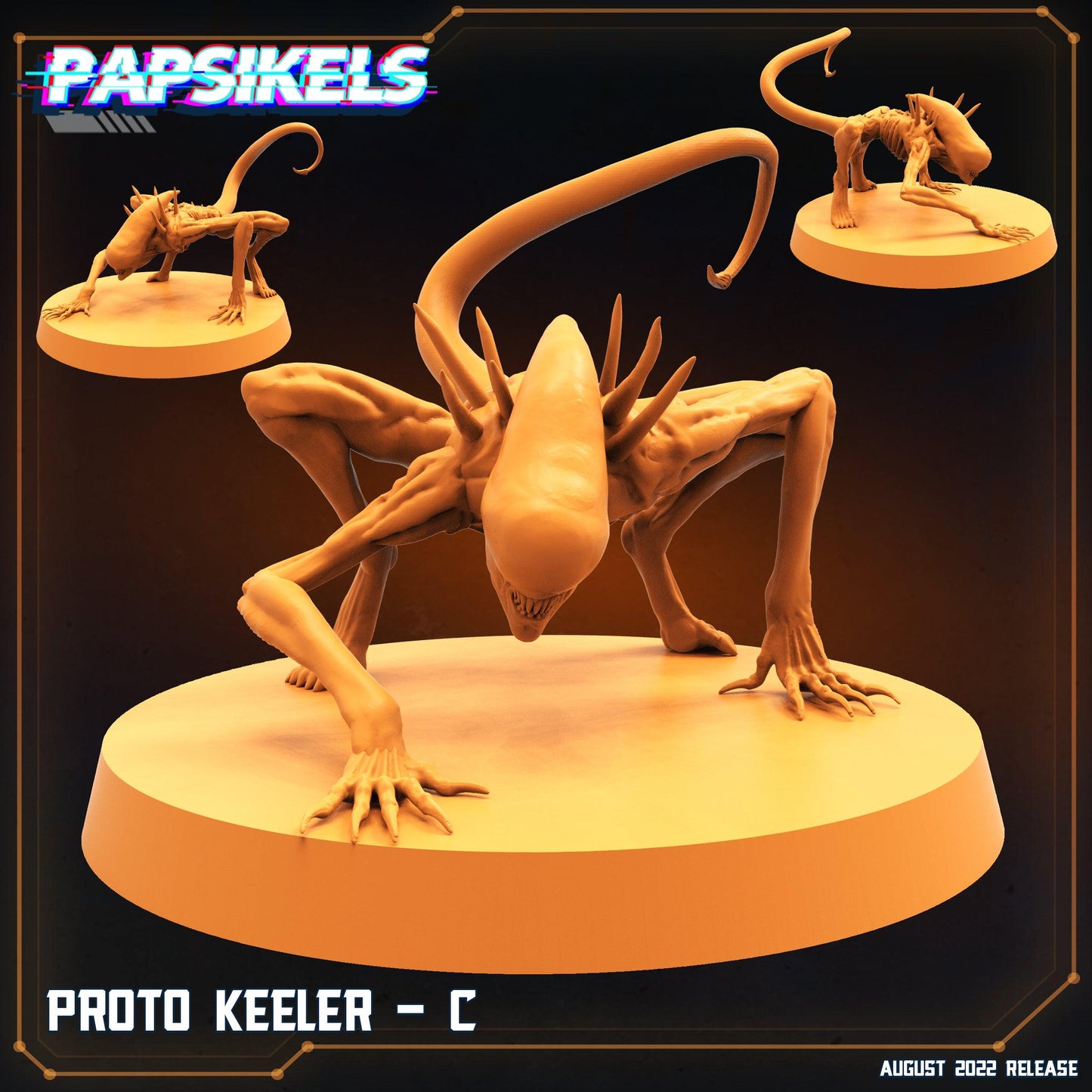 3D Printed Papsikels Cyberpunk Sci-Fi Proto Keeler Set - 28mm 32mm