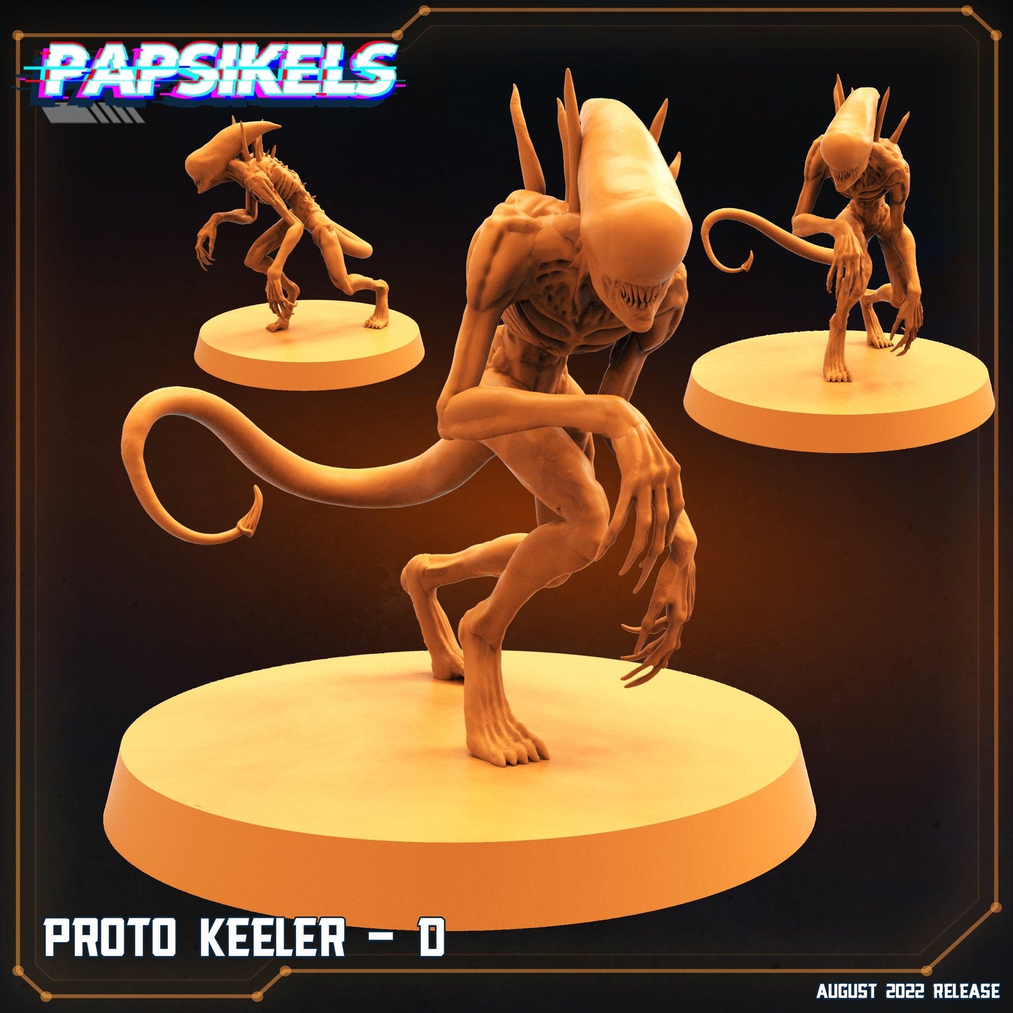 3D Printed Papsikels Cyberpunk Sci-Fi Proto Keeler Set - 28mm 32mm