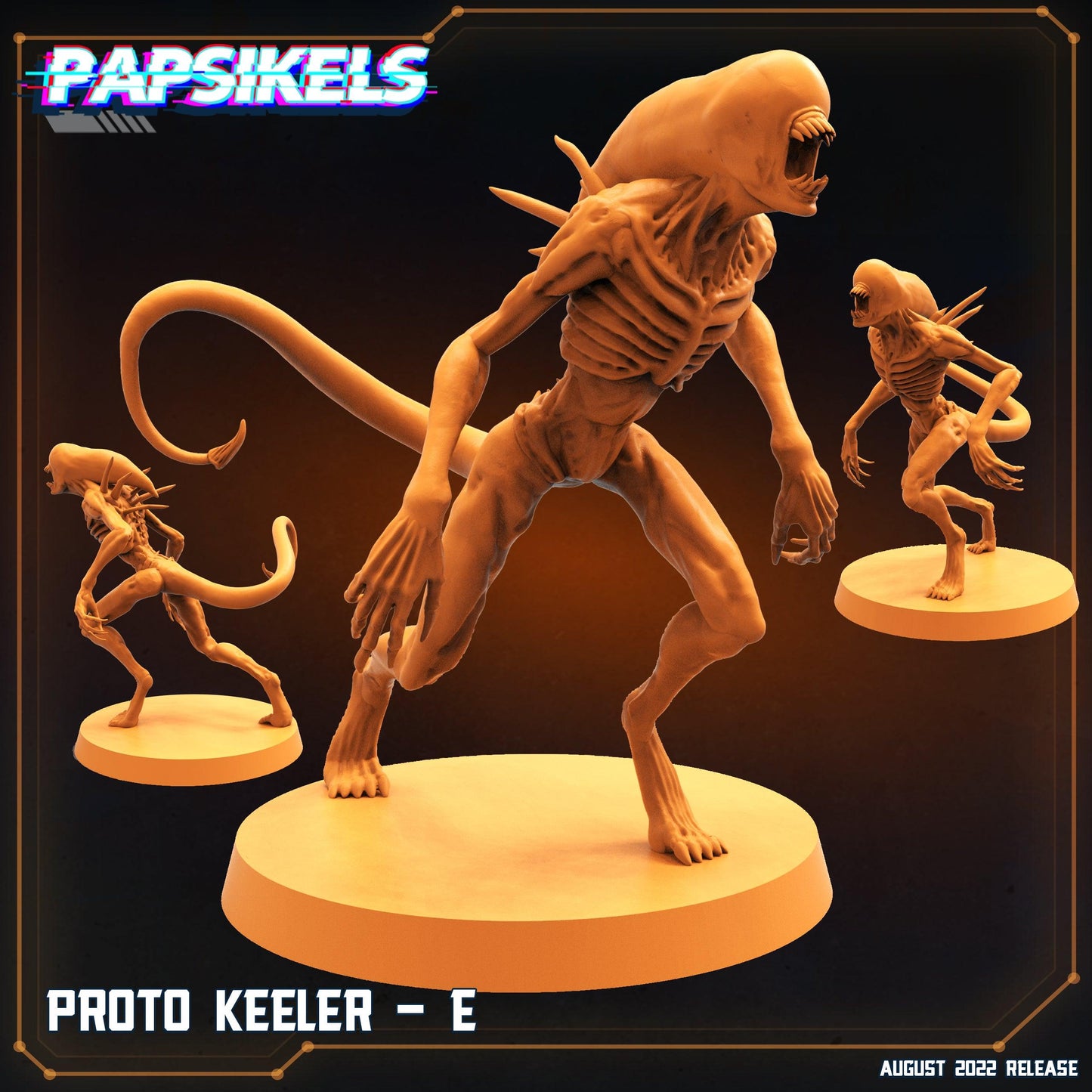 3D Printed Papsikels Cyberpunk Sci-Fi Proto Keeler Set - 28mm 32mm