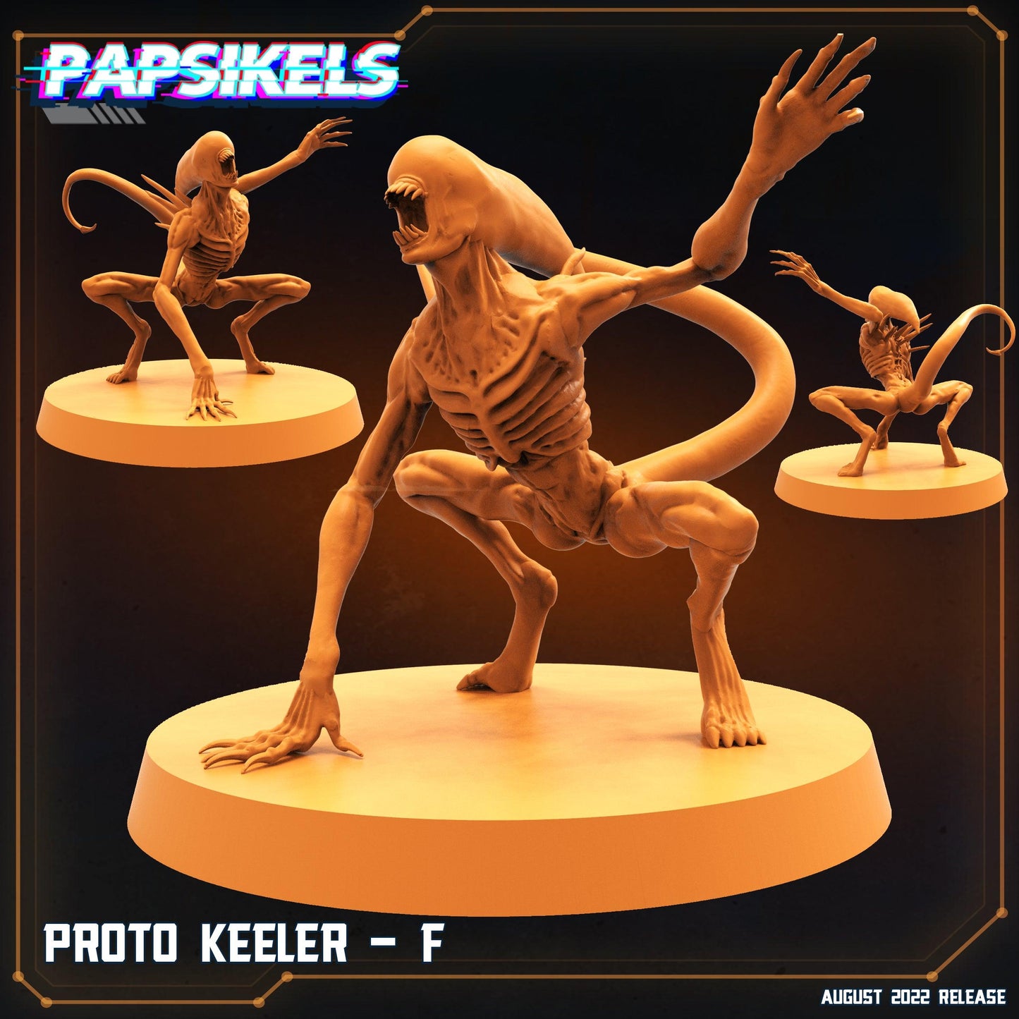 3D Printed Papsikels Cyberpunk Sci-Fi Proto Keeler Set - 28mm 32mm