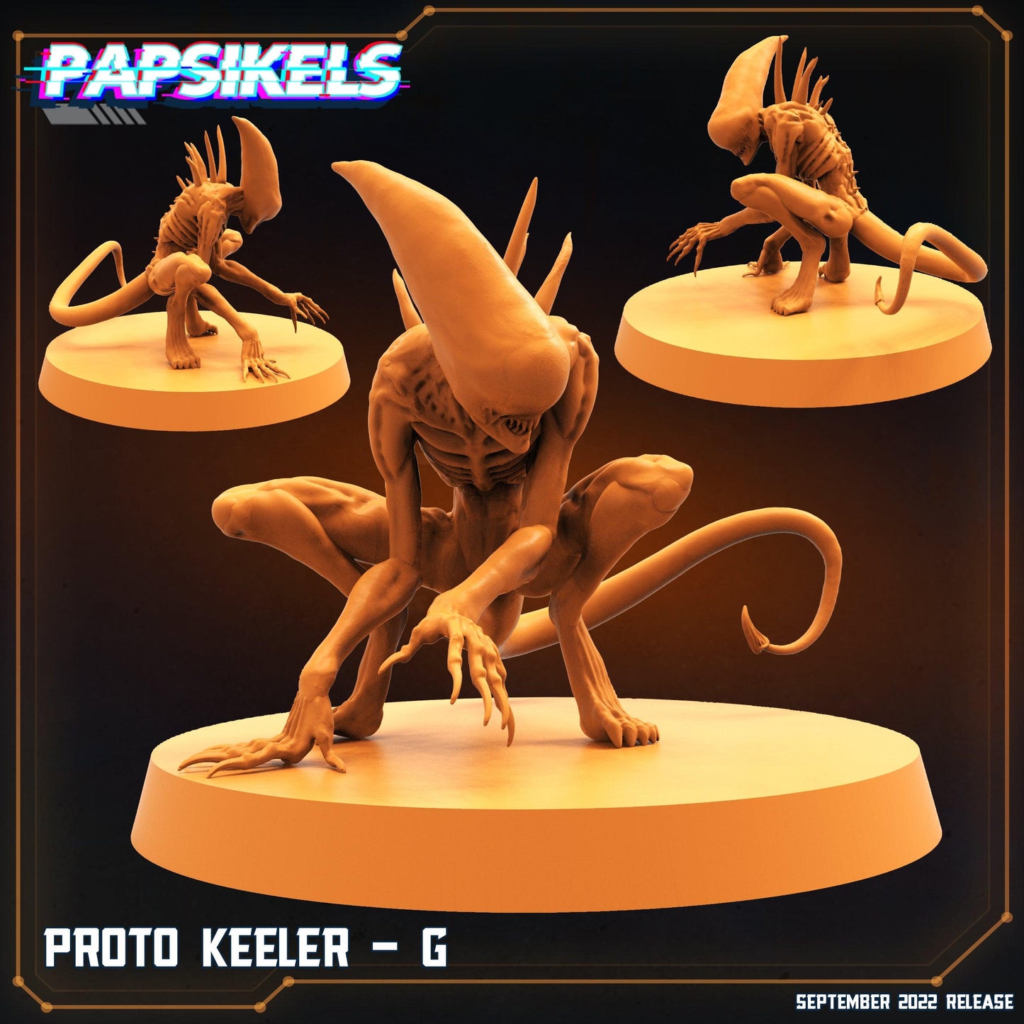 3D Printed Papsikels Cyberpunk Sci-Fi Proto Keeler Set - 28mm 32mm