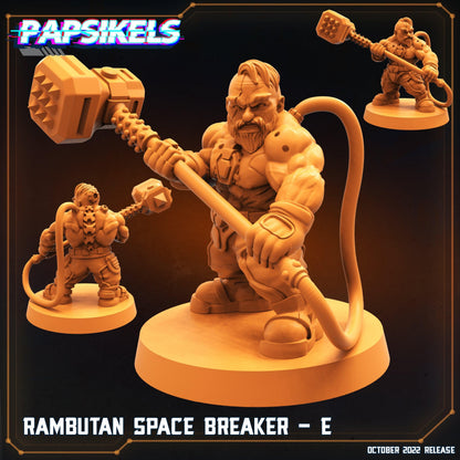 3D Printed Papsikels Cyberpunk Sci-Fi Rambutan Space Breakers Set - 28mm 32mm