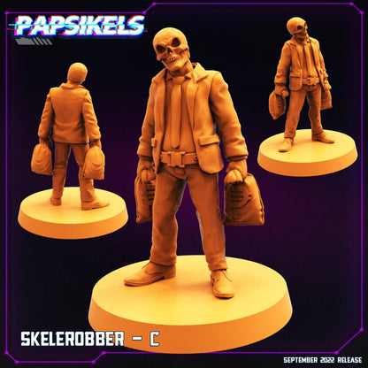 3D Printed Papsikels Cyberpunk Sci-Fi Skelerobber Set - 28mm 32mm