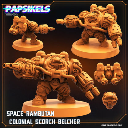 3D Printed Papsikels Cyberpunk Sci-Fi Space Rambutan Colonial Set - 28mm 32mm