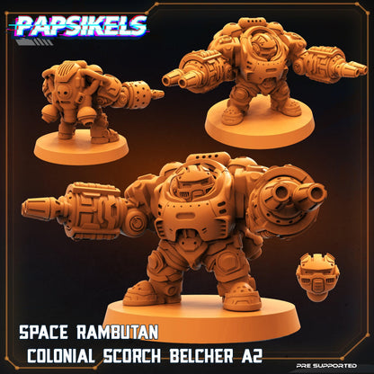 3D Printed Papsikels Cyberpunk Sci-Fi Space Rambutan Colonial Set - 28mm 32mm