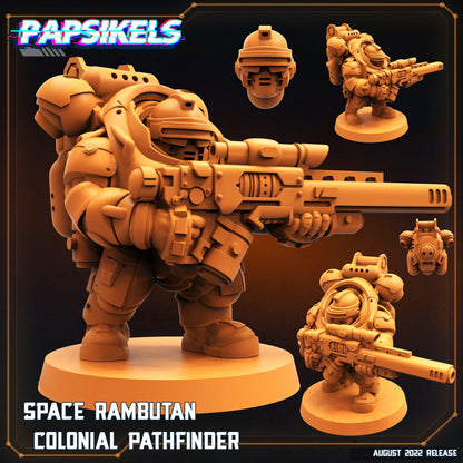 3D Printed Papsikels Cyberpunk Sci-Fi Space Rambutan Set - 28mm 32mm