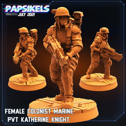 3D Printed Papsikels Cyberpunk Sci-Fi Team Valkyrie Set - 28mm 32mm
