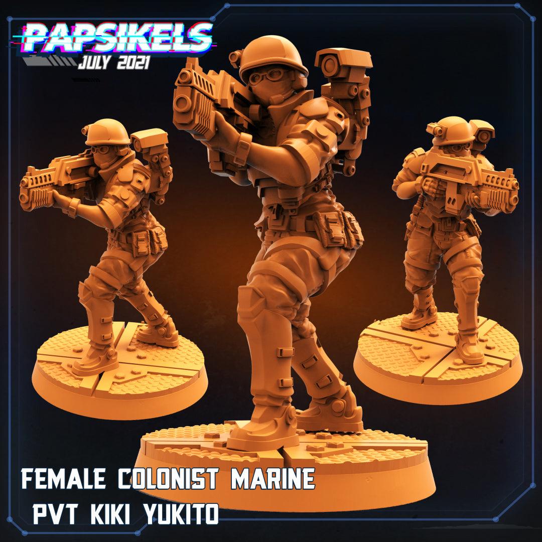 3D Printed Papsikels Cyberpunk Sci-Fi Team Valkyrie Set - 28mm 32mm