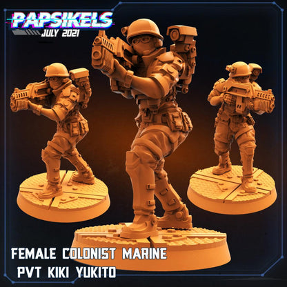 3D Printed Papsikels Cyberpunk Sci-Fi Team Valkyrie Set - 28mm 32mm