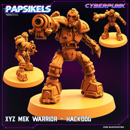 3D Printed Papsikels Cyberpunk Sci-Fi XYZ Mek Warrior Set - 28mm 32mm