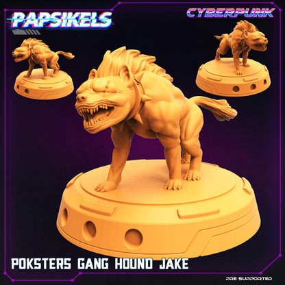 3D Printed Papsikels Cyberpunk The Corpo World Poksters Gang Hound Set - 28mm 32mm