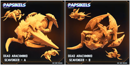 3D Printed Papsikels Dead Arachminid Scavenger Set Democracy Troopers Bugs and Bots 28mm 32mm