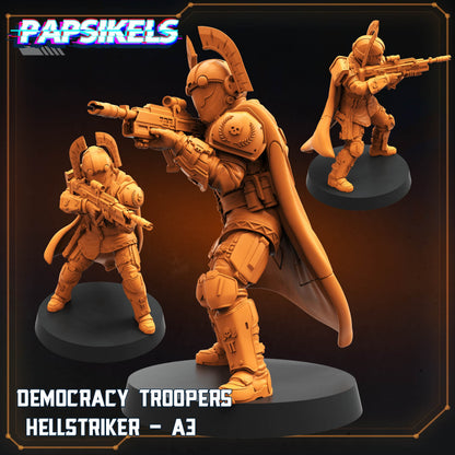 3D Printed Papsikels Democracy Troopers Hellstriker Set Democracy Troopers Bugs and Bots 28mm 32mm