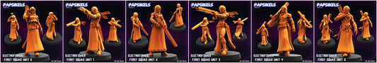 3D Printed Papsikels Electrofisher First Squad Set May 2024 Cyberpunk 28mm 32mm