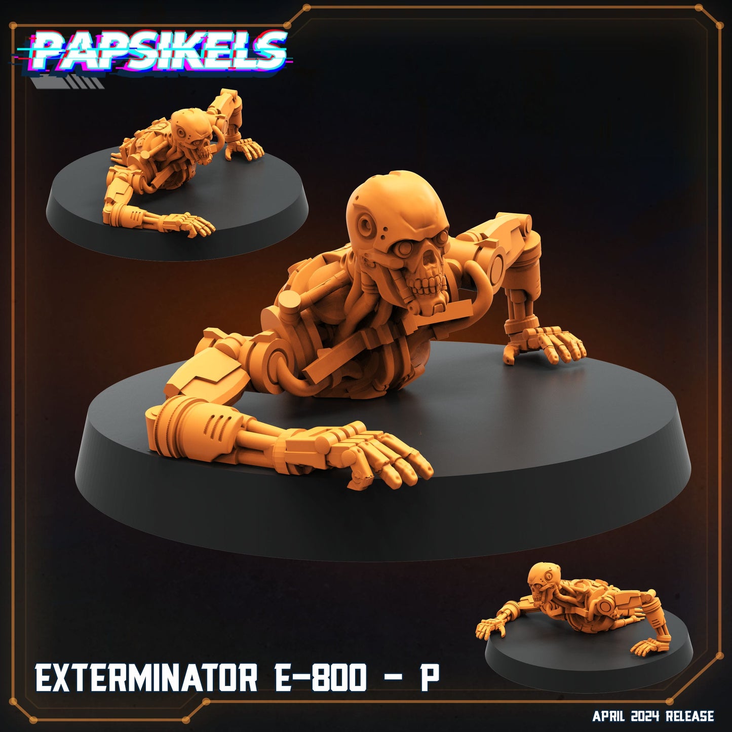 3D Printed Papsikels Exterminator E 800 Set Democracy Troopers SciFi Set 28mm 32mm
