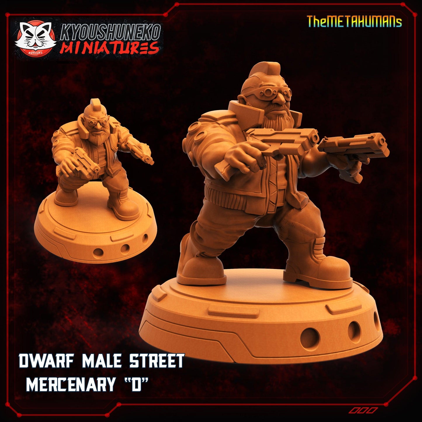 3D Printed Papsikels Fantasy Metahumans Set 28mm 32mm