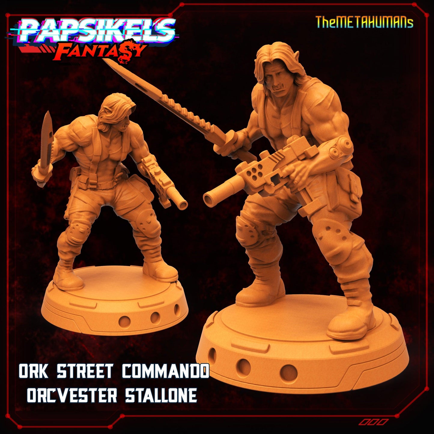 3D Printed Papsikels Fantasy Metahumans Set 28mm 32mm