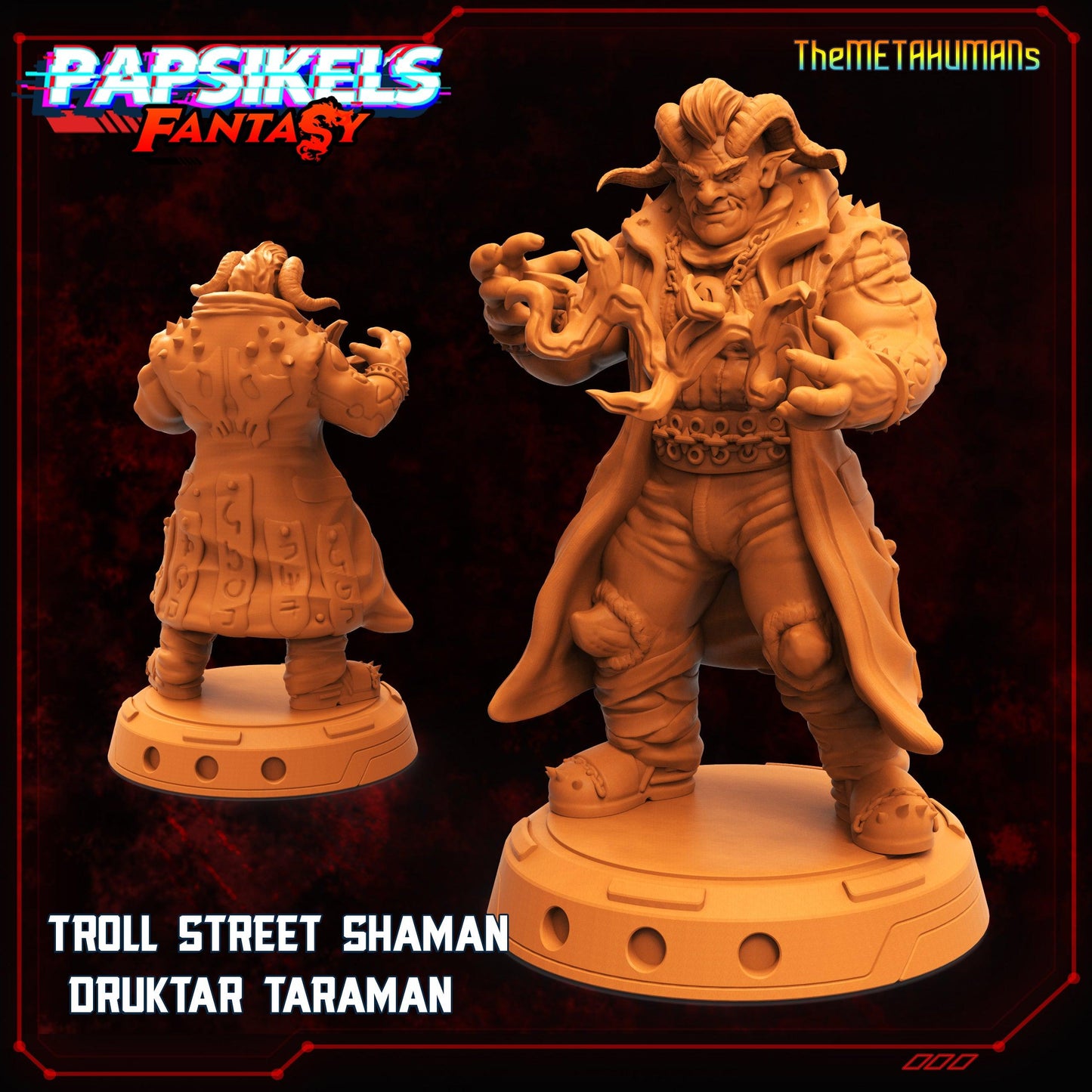 3D Printed Papsikels Fantasy Metahumans Set 28mm 32mm