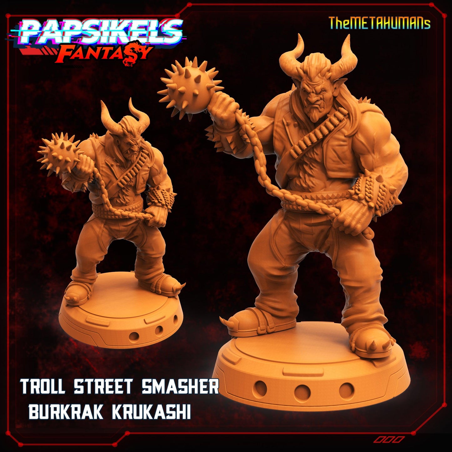 3D Printed Papsikels Fantasy Metahumans Set 28mm 32mm
