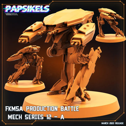 3D Printed Papsikels - Fkmsa Production Battle Mech Series 12 Set - 28mm 32mm