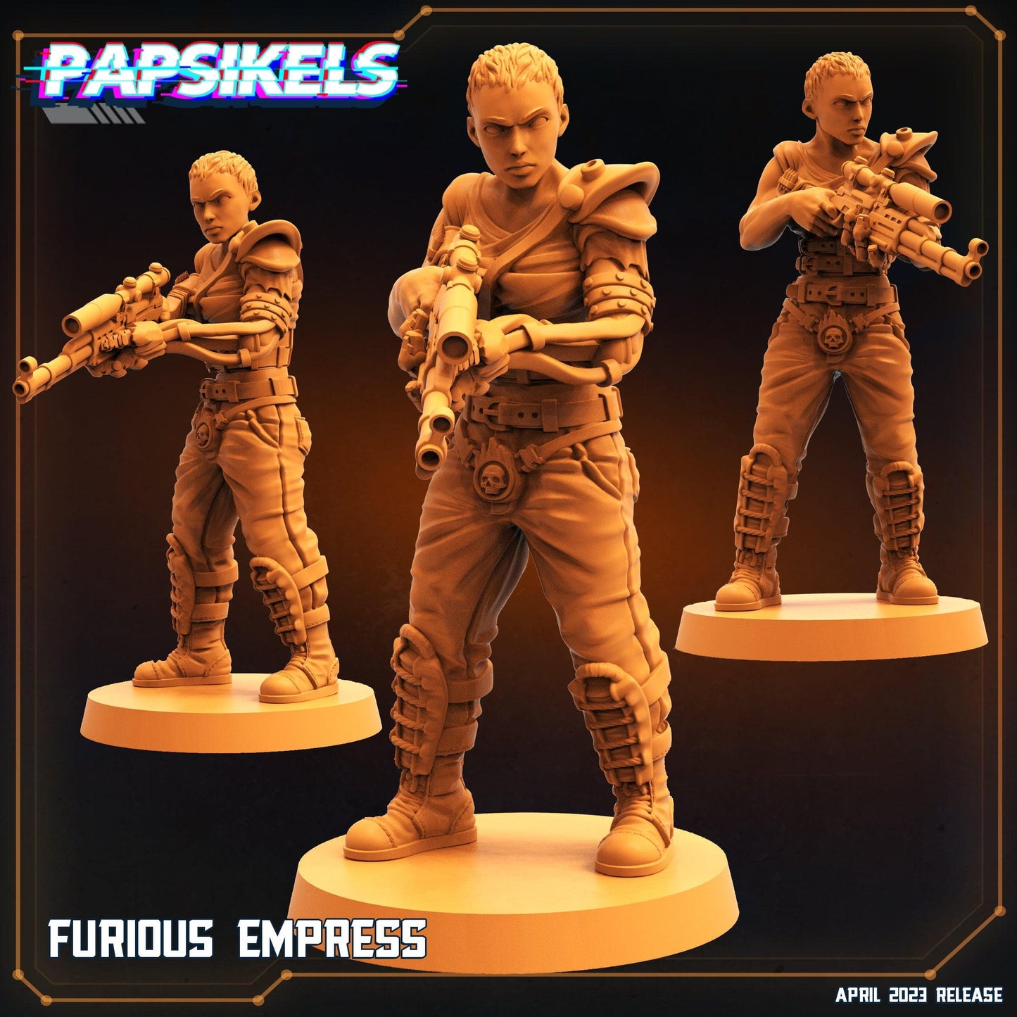 3D Printed Papsikels - Furious Empress - 28mm 32mm