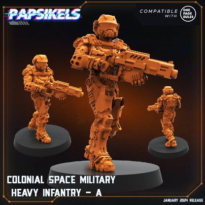 3D Printed Papsikels Human Offence Force Armored Troopers Set Dropship Troopers 28mm 32mm