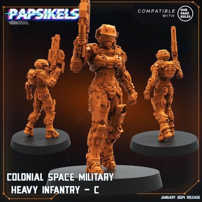 3D Printed Papsikels Human Offence Force Armored Troopers Set Dropship Troopers 28mm 32mm