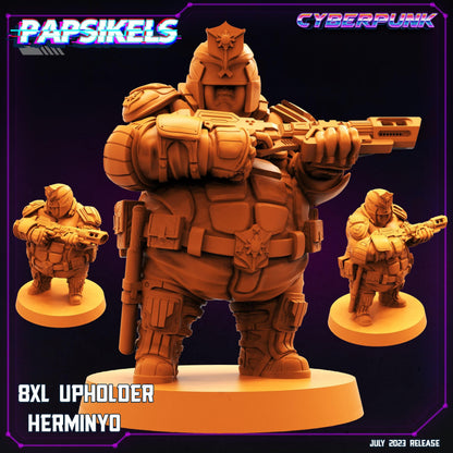 3D Printed Papsikels July 2023 - Cyberpunk 8XL Upholder Set 28mm 32mm