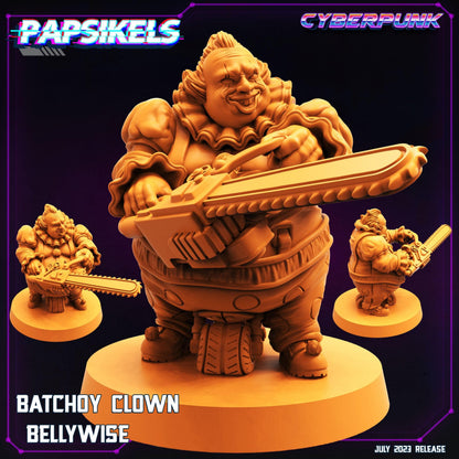 3D Printed Papsikels July 2023 - Cyberpunk Batchoy Clown Set 28mm 32mm