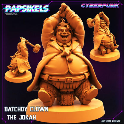 3D Printed Papsikels July 2023 - Cyberpunk Batchoy Clown Set 28mm 32mm