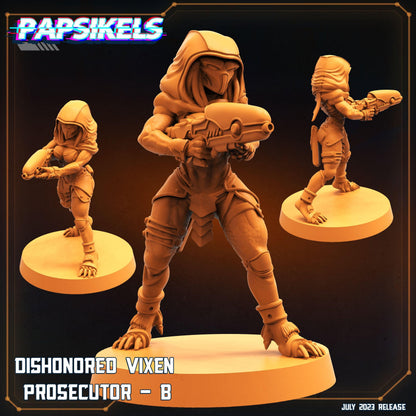3D Printed Papsikels July 2023 - Xeno Wars Dishonored Vixen Persecutor Squad Set 28mm 32mm