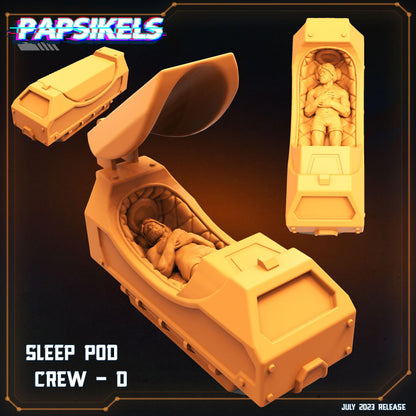 3D Printed Papsikels July 2023 - Xeno Wars Hybernating Station Set 28mm 32mm