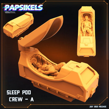 3D Printed Papsikels July 2023 - Xeno Wars Hybernating Station Set 28mm 32mm